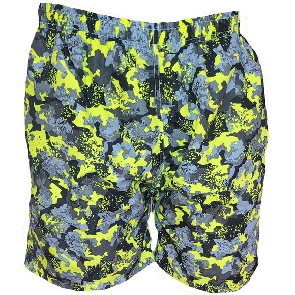 Men's Swim Trunks, Swimming Shorts,  Beach Board Swimwear Suit, Yellow Camo - Picture 1 of 4